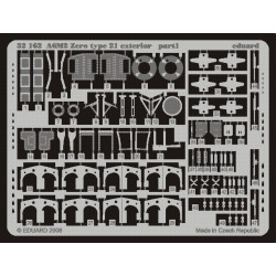 Eduard 32162 1/32 A6M2 Zero type 21 exterior Photo-Etched for Aircraft Photo etched set