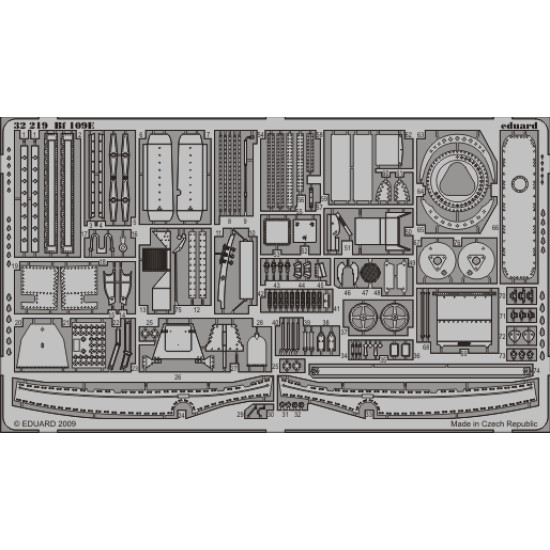 Eduard 32219 1/32 Bf 109E Photo-Etched for Aircraft Photo etched set