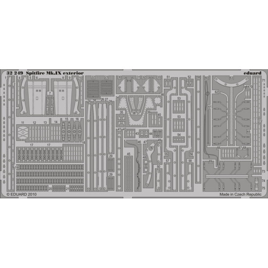 Eduard 32249 1/32 Spitfire Mk.IX exterior Photo-Etched for Aircraft Photo etched set Eduard 32249 1/32 Spitfire Mk.IX exterior Photo-Etched for Aircraft Photo etched set