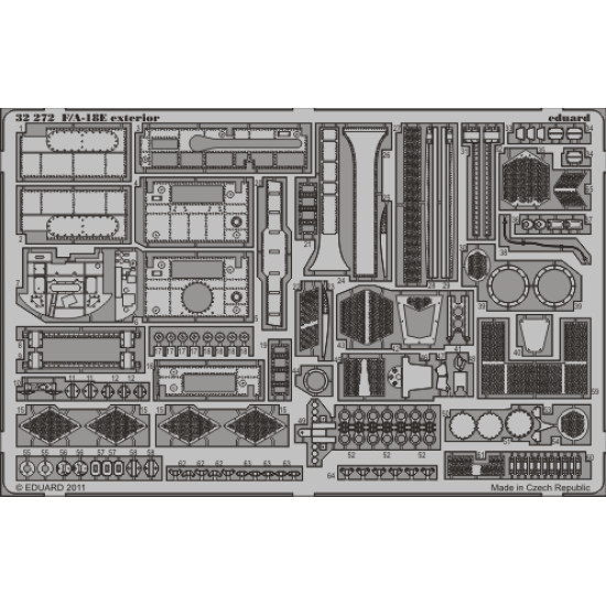 Eduard 32272 1/32 F/A-18E exterior Photo-Etched for Aircraft Photo etched set