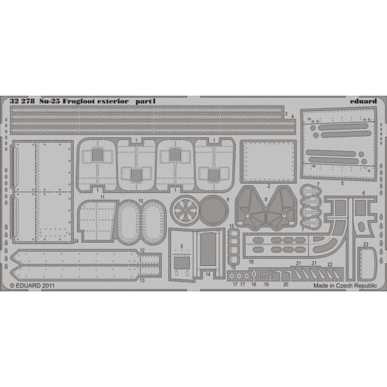 Eduard 32278 1/32 Su-25 Frogfoot exterior Photo-Etched for Aircraft Photo etched set