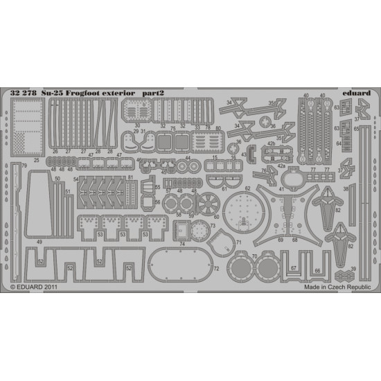 Eduard 32278 1/32 Su-25 Frogfoot exterior Photo-Etched for Aircraft Photo etched set
