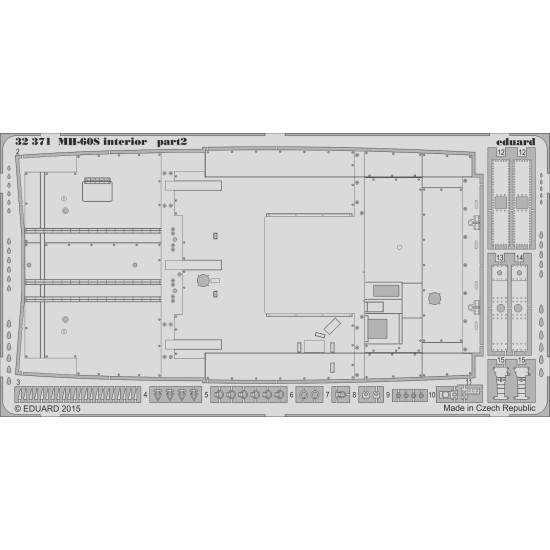 Eduard 32371 1/35 MH-60S interior Photo-Etched for Aircraft Photo etched set