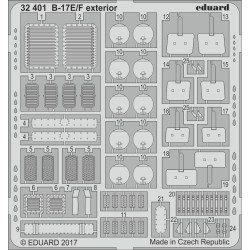 Eduard 32401 1/32 B-17E/F exterior Photo-Etched for Aircraft Photo etched set