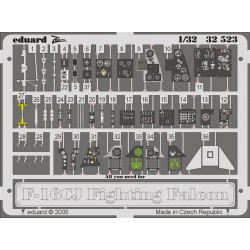 Eduard 32523 1/32 F-16CJ interior Photo-Etched for Aircraft Photo etched set