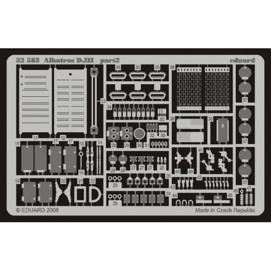 Eduard 32583 1/32 Albatros D.III Photo-Etched for Aircraft Photo etched set