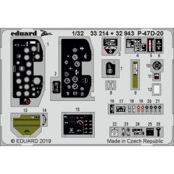 Eduard 32943 1/32 P-47D-20 interior Photo-Etched for Aircraft Photo etched set