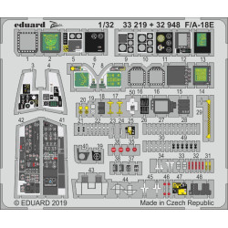 Eduard 32948 1/32 F/A-18E interior Photo-Etched for Aircraft Photo etched set