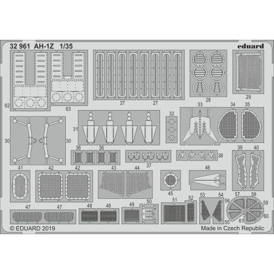 Eduard 32961 1/35 AH-1Z Photo-Etched for Aircraft Photo etched set