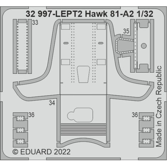 Eduard 32997 1/32 Hawk 81-A2 Photo-Etched for Aircraft Photo etched set