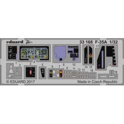 Eduard 33168 1/32 F-35A Photo-Etched for Aircraft Zoom set