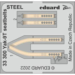 Eduard 33300 1/32 Yak-9T seatbelts STEEL Photo-Etched for Aircraft Zoom set