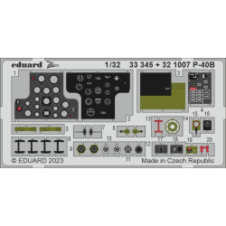 Eduard 33345 1/32 P-40B Photo-Etched for Aircraft Zoom set