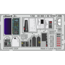 Eduard 33363 1/32 F-35B Photo-Etched for Aircraft Zoom set