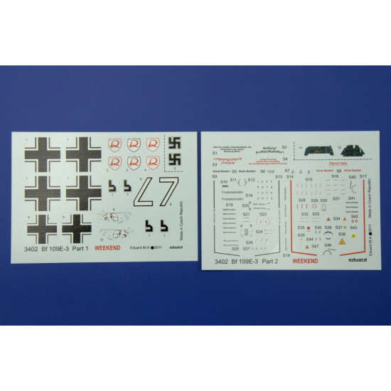 Eduard 3402 1/32 Bf 109E-3 Plastic for Aircraft Weekend edition