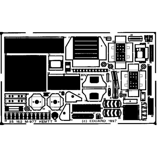 Eduard 35162 1/35 M-977 HEMTT Photo-Etched for AFV Photo etched set