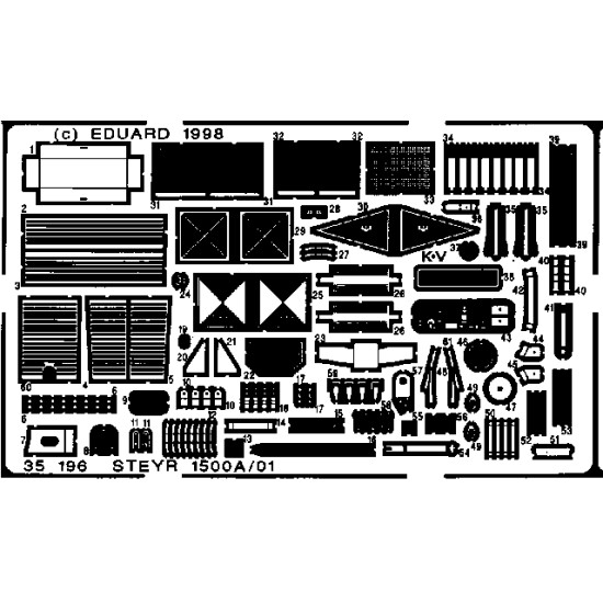 Eduard 35196 1/35 RSO 1500A/01 Photo-Etched for AFV Photo etched set