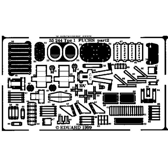 Eduard 35244 1/35 Tpz.1 Fuchs Photo-Etched for AFV Photo etched set Eduard 35244 1/35 Tpz.1 Fuchs Photo-Etched for AFV Photo etched set