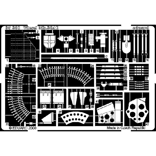 Eduard 35291 1/35 Wiesel Mk.20A1 Photo-Etched for AFV Photo etched set