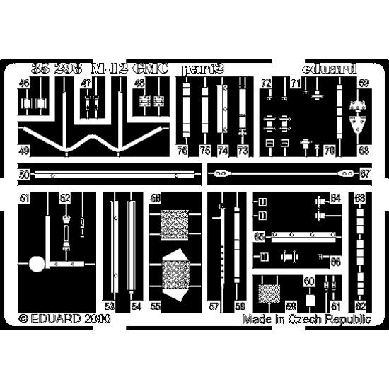 Eduard 35298 1/35 M-12 GMC Photo-Etched for AFV Photo etched set