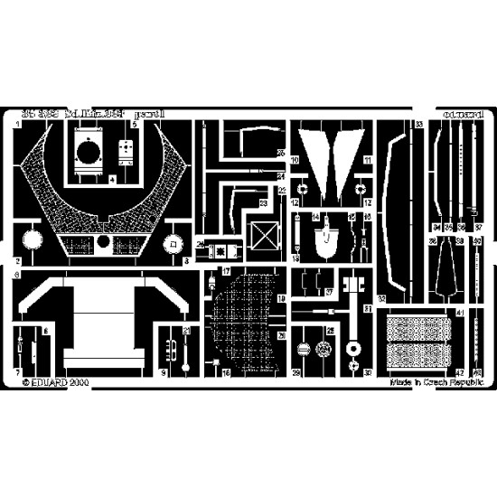 Eduard 35322 1/35 Sd.Kfz.223 Photo-Etched for AFV Photo etched set Eduard 35322 1/35 Sd.Kfz.223 Photo-Etched for AFV Photo etched set