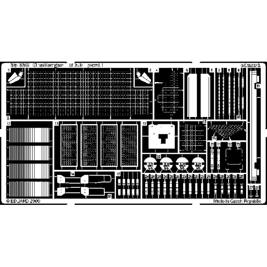 Eduard 35332 1/35 Challenger I Mk.3 Photo-Etched for AFV Photo etched set Eduard 35332 1/35 Challenger I Mk.3 Photo-Etched for AFV Photo etched set