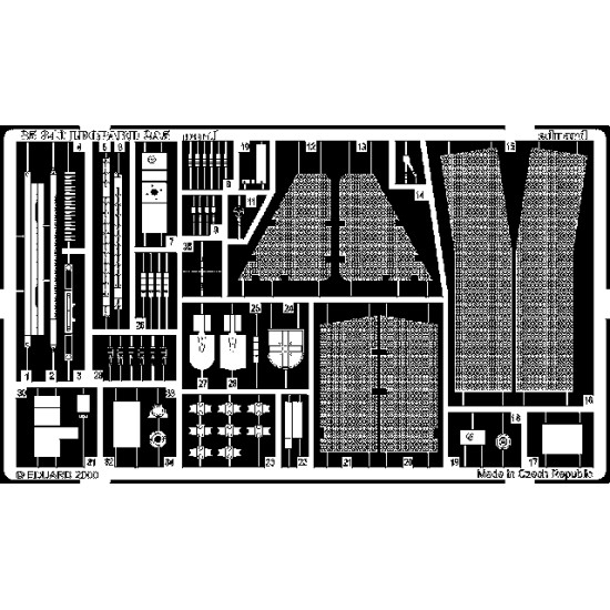 Eduard 35340 1/35 Leopard 2A5 Photo-Etched for AFV Photo etched set Eduard 35340 1/35 Leopard 2A5 Photo-Etched for AFV Photo etched set