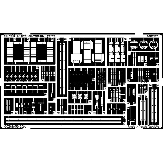 Eduard 35369 1/35 M-4A3 Sherman Photo-Etched for AFV Photo etched set