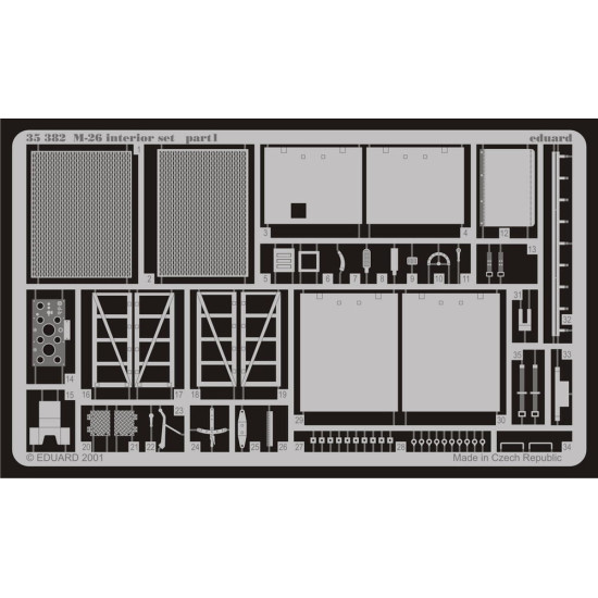 Eduard 35382 1/35 M-26 DWag. interior Photo-Etched for AFV Photo etched set