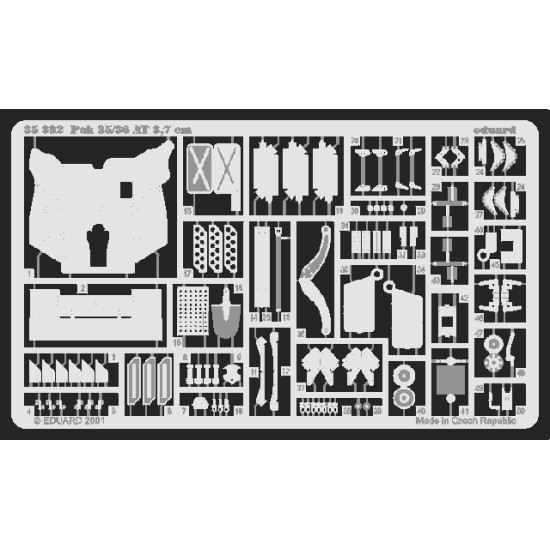 Eduard 35392 1/35 PaK.35/36 37mm Photo-Etched for AFV Photo etched set