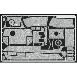 Eduard 35393 1/35 Panther Ausf.G early Zimmerit Horizontal Photo-Etched for AFV Photo etched set