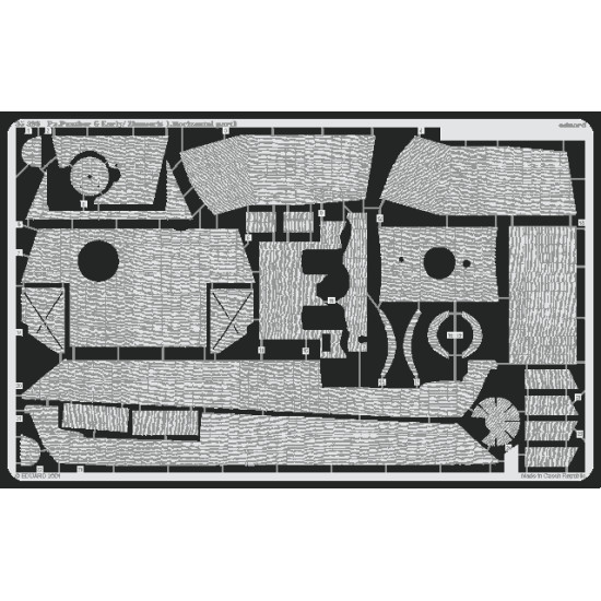 Eduard 35393 1/35 Panther Ausf.G early Zimmerit Horizontal Photo-Etched for AFV Photo etched set