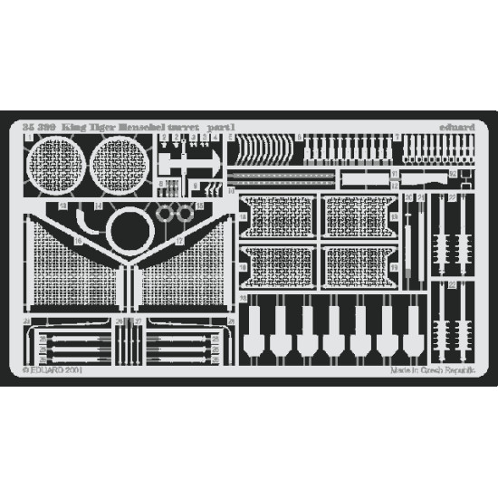 Eduard 35399 1/35 King Tiger Henschel Photo-Etched for AFV Photo etched set