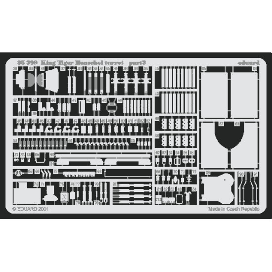 Eduard 35399 1/35 King Tiger Henschel Photo-Etched for AFV Photo etched set