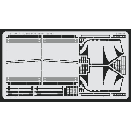 Eduard 35400 1/35 King Tiger fenders Photo-Etched for AFV Photo etched set