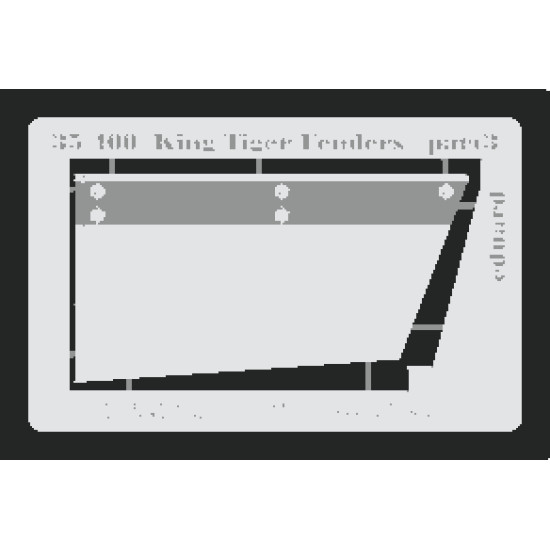 Eduard 35400 1/35 King Tiger fenders Photo-Etched for AFV Photo etched set