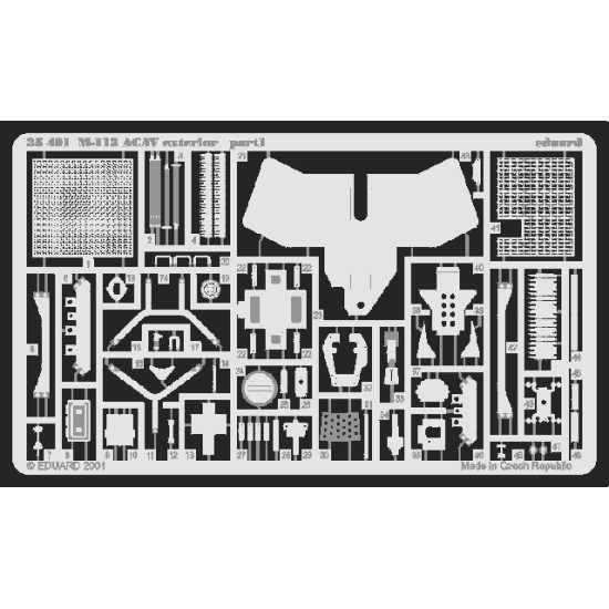 Eduard 35401 1/35 M-113 ACAV exterior Photo-Etched for AFV Photo etched set