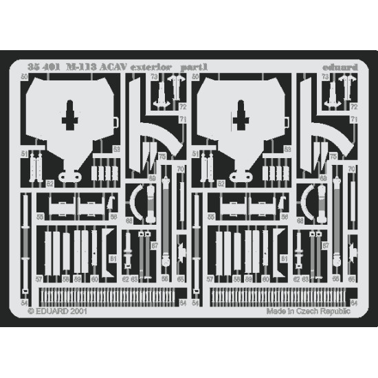 Eduard 35401 1/35 M-113 ACAV exterior Photo-Etched for AFV Photo etched set
