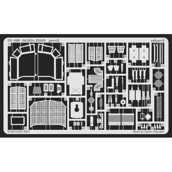 Eduard 35409 1/35 Sd.Kfz.250/9 Photo-Etched for AFV Photo etched set