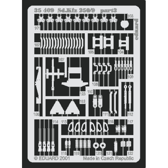 Eduard 35409 1/35 Sd.Kfz.250/9 Photo-Etched for AFV Photo etched set