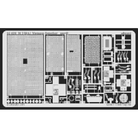 Eduard 35426 1/35 M 113A1 Vietnam interior Photo-Etched for AFV Photo etched set