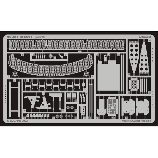Eduard 35431 1/35 M-60A1 Photo-Etched for AFV Photo etched set