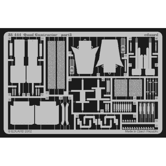 Eduard 35444 1/35 Quad Guntractor Photo-Etched for AFV Photo etched set Eduard 35444 1/35 Quad Guntractor Photo-Etched for AFV Photo etched set