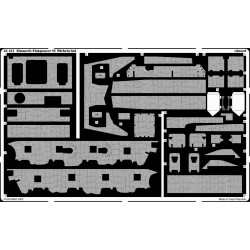 Eduard 35451 1/35 Zimmerit Flakpanzer IV Wirbelwind Photo-Etched for AFV Photo etched set