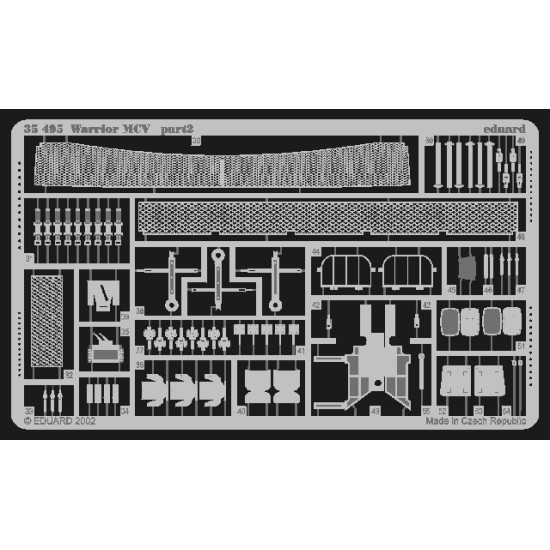 Eduard 35495 1/35 Warrior MCV Photo-Etched for AFV Photo etched set