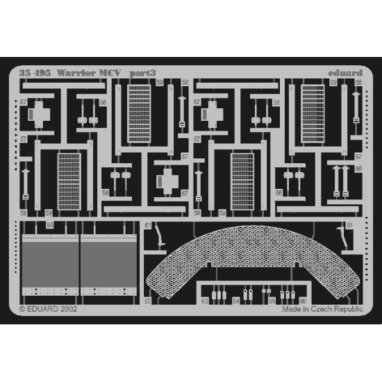 Eduard 35495 1/35 Warrior MCV Photo-Etched for AFV Photo etched set