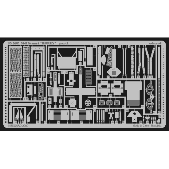 Eduard 35503 1/35 M-26 Photo-Etched for AFV Photo etched set
