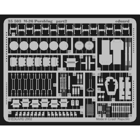 Eduard 35503 1/35 M-26 Photo-Etched for AFV Photo etched set