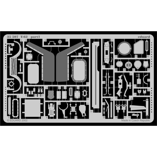 Eduard 35507 1/35 T-62 Photo-Etched for AFV Photo etched set