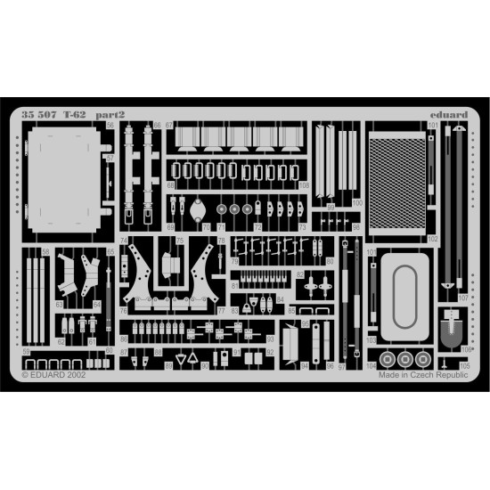 Eduard 35507 1/35 T-62 Photo-Etched for AFV Photo etched set